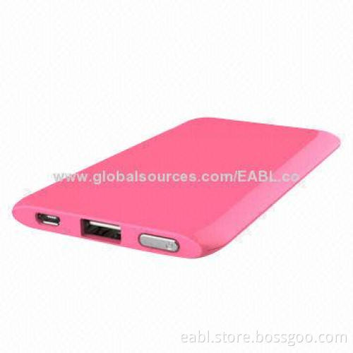 5,000mAh Lithium Polymer Battery Colorful Power Banks/Portable Chargers, OEM/ODM, LED Indicator